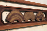 極上!! 四季折々の花木が描かれた扇形の板を並べた風流な欄間 E6085ab 在庫(a:1 b:0)枚