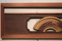 極上!! 四季折々の花木が描かれた扇形の板を並べた風流な欄間 E6085ab 在庫(a:1 b:0)枚