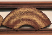 極上!! 四季折々の花木が描かれた扇形の板を並べた風流な欄間 E6085ab 在庫(a:1 b:0)枚