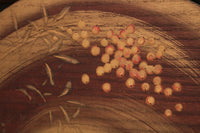 極上!! 四季折々の花木が描かれた扇形の板を並べた風流な欄間 E6085ab 在庫(a:1 b:0)枚