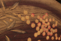 極上!! 四季折々の花木が描かれた扇形の板を並べた風流な欄間 E6085ab 在庫(a:1 b:0)枚