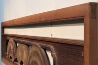 極上!! 四季折々の花木が描かれた扇形の板を並べた風流な欄間 E6085ab 在庫(a:1 b:0)枚