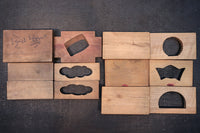 練り物の図案が個性的で味がある蓋付きの菓子型 DB7062abcdef 在庫(a:1 b:1 c:1 d:1 e:1 f:1)個