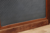 Width 667 mm, height 1362 mm Total chestnut! ! Glass door F6069 4 pieces set with japanese glass and wooden leaf watermark arrow feather band pattern