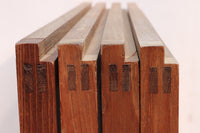 Width 667 mm, height 1362 mm Total chestnut! ! Glass door F6069 4 pieces set with japanese glass and wooden leaf watermark arrow feather band pattern