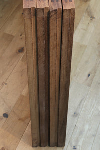 Width 667 mm, height 1362 mm Total chestnut! ! Glass door F6069 4 pieces set with japanese glass and wooden leaf watermark arrow feather band pattern