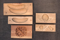 季節感ある果物など味わいある菓子型 DB7444a-e 在庫(a:1 b:1 c:1 d:1 e:1)個