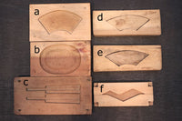 シンプルでレトロ感ある絵柄の菓子型 DB7452a-f 在庫(a:1 b:1 c:1 d:1 e:1 f:1)個