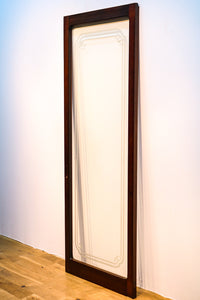 Width 570mm Height 1527mm Simple pattern retro taste medium-sized all-glass door F6539 Stock 1 piece