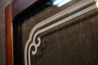 Width 570mm Height 1527mm Simple pattern retro taste medium-sized all-glass door F6539 Stock 1 piece