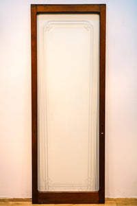 Width 570mm Height 1527mm Simple pattern retro taste medium-sized all-glass door F6539 Stock 1 piece