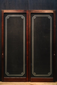 Width 570mm Height 1527mm Simple pattern retro taste medium-sized all-glass door F6539 Stock 1 piece