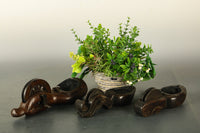 素敵な杢目が浮かぶ味わいある墨壺 DB5491abc 在庫( c:1 )個