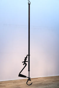 寿の文字が入った縁起の良い鉄製の自在鉤 DB7646 在庫1個