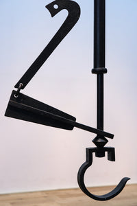 寿の文字が入った縁起の良い鉄製の自在鉤 DB7646 在庫1個