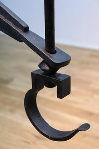 寿の文字が入った縁起の良い鉄製の自在鉤 DB7646 在庫1個