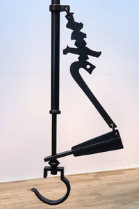 寿の文字が入った縁起の良い鉄製の自在鉤 DB7646 在庫1個