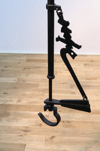 寿の文字が入った縁起の良い鉄製の自在鉤 DB7646 在庫1個