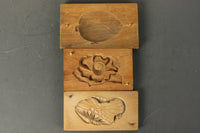 彫りも美しい植物の蓋付きの菓子型 DB7431abc 在庫(a:1 b:1 c:1)個