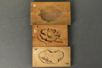 彫りも美しい植物の蓋付きの菓子型 DB7431abc 在庫(a:1 b:1 c:1)個