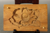 彫りも美しい植物の蓋付きの菓子型 DB7431abc 在庫(a:1 b:1 c:1)個