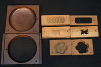 シンプルさが際立つ模様の蓋付き菓子型 DB5944a-d 在庫(a: 0b:1 c:1 d:0)個