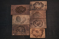 様々な花木と葉模様の上品な蓋付き菓子型 DB5882a-g 在庫(a:1 b:1 c:1 d:1 e:1 f:1 g:1)個