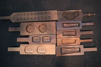 レトロな和柄の型で揃えた持ち手付きの菓子型 DB5923a-i 在庫(a:1 b:1 c:1 d:1 e:0 f:1 g:1 h:1 i:1)個