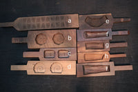 レトロな和柄の型で揃えた持ち手付きの菓子型 DB5923a-i 在庫(a:1 b:1 c:1 d:1 e:0 f:1 g:1 h:1 i:1)個