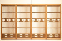 すっきり格子と香図模様で上品な書院 E8371 在庫4枚