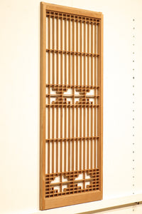 すっきり格子と香図模様で上品な書院 E8371 在庫4枚