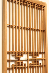 すっきり格子と香図模様で上品な書院 E8371 在庫4枚