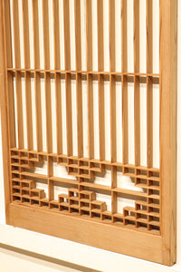 すっきり格子と香図模様で上品な書院 E8371 在庫4枚