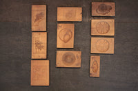 四角い型に味わいある様々な模様の菓子型 DB2483cfghij 在庫6個