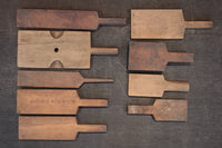 幾何学模様や作りが味わい深い持ち手付きの菓子型 DB2472hj 在庫2個