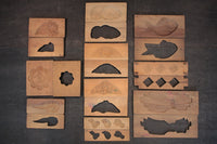 丁寧に絵柄を彫って作られた菓子型 DB2474bdfi 在庫4個