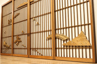 大型サイズ!!心地よい風景を描いた書院セット E8438 在庫4枚1組