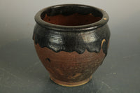 釉薬の色味や味わいが見事な小型の壺 DB4150