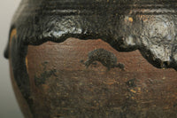 釉薬の色味や味わいが見事な小型の壺 DB4150