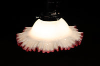 A gorgeously red-rimged ruffled ruffle is mesmerizing denkasa DB7958