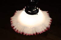 A gorgeously red-rimged ruffled ruffle is mesmerizing denkasa DB7958