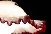 A gorgeously red-rimged ruffled ruffle is mesmerizing denkasa DB7958