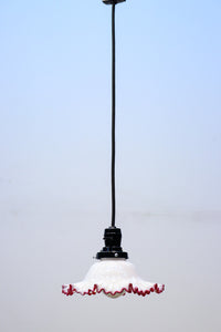 A gorgeously red-rimged ruffled ruffle is mesmerizing denkasa DB7958