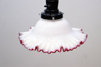 A gorgeously red-rimged ruffled ruffle is mesmerizing denkasa DB7958