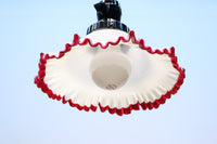 A gorgeously red-rimged ruffled ruffle is mesmerizing denkasa DB7958