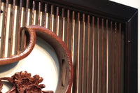 Rare! Carved wooden panel above paper sliding door E6798ab stock (a: where I spread beautiful Hanaki all over in a modern silhouette 0 b: 1)枚