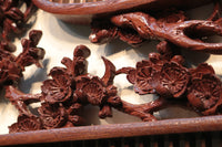 Rare! Carved wooden panel above paper sliding door E6798ab stock (a: where I spread beautiful Hanaki all over in a modern silhouette 0 b: 1)枚