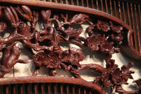 Rare! Carved wooden panel above paper sliding door E6798ab stock (a: where I spread beautiful Hanaki all over in a modern silhouette 0 b: 1)枚