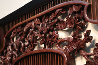 Rare! Carved wooden panel above paper sliding door E6798ab stock (a: where I spread beautiful Hanaki all over in a modern silhouette 0 b: 1)枚