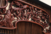 Rare! Carved wooden panel above paper sliding door E6798ab stock (a: where I spread beautiful Hanaki all over in a modern silhouette 0 b: 1)枚